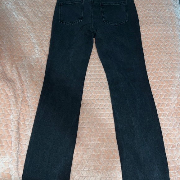 Black Ripped Jeans Wonderly Belk Size 14 Regular Straight Leg Distressed Pants - Picture 10 of 12